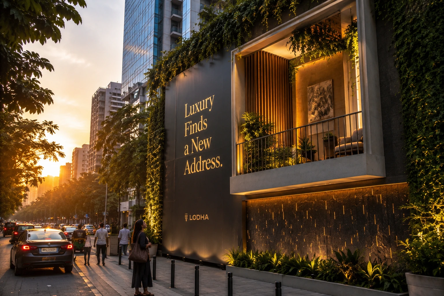 outdoor branding for the real estate project billboard